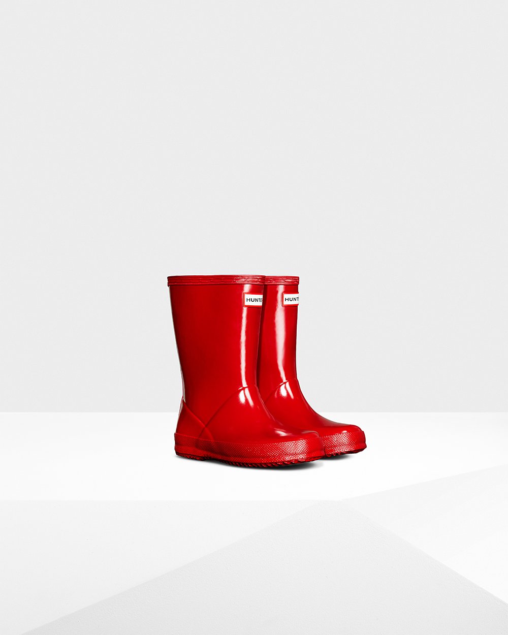 Botas De Agua Hunter Niños Rojas Original First Classic Gloss 430961-WPY